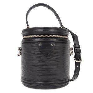 Louis Vuitton Black Epi Cannes 2way Vanity Handbag M52226 NQ00891